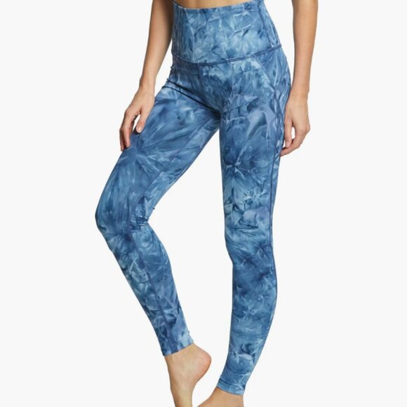 Beyond Yoga Smokeshow Wave High Waisted Yoga Leggings in Outlaw Navy, Size M C - Picture 2 of 7